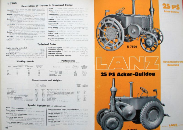 Haefner "Lanz Bulldog Prospekte" Lanz-History 1990 (9625)